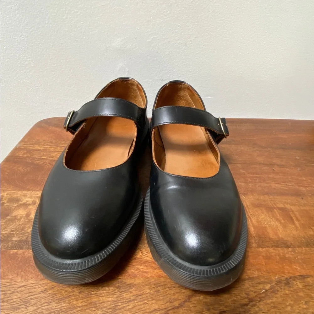 Dr. Martens Vintage Indica Black Mary Jane Leather Shoes - Picture 6 of 10